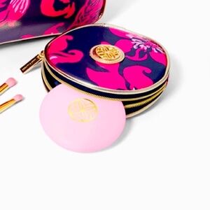 Lilly Pulitzer Pink Floral Cosmetic mirror